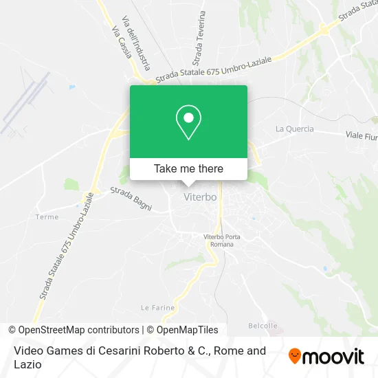 Video Games by Roberto Cesarini & Co. map