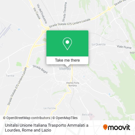 Unitalsi Unione Italiana Trasporto Ammalati a Lourdes map