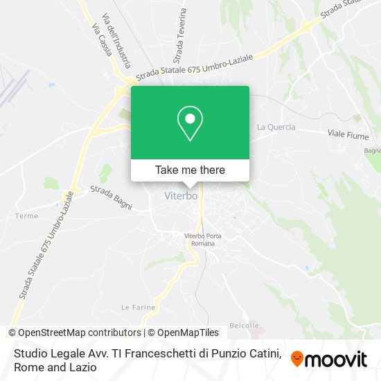 Studio Legale Avv. TI Franceschetti di Punzio Catini map