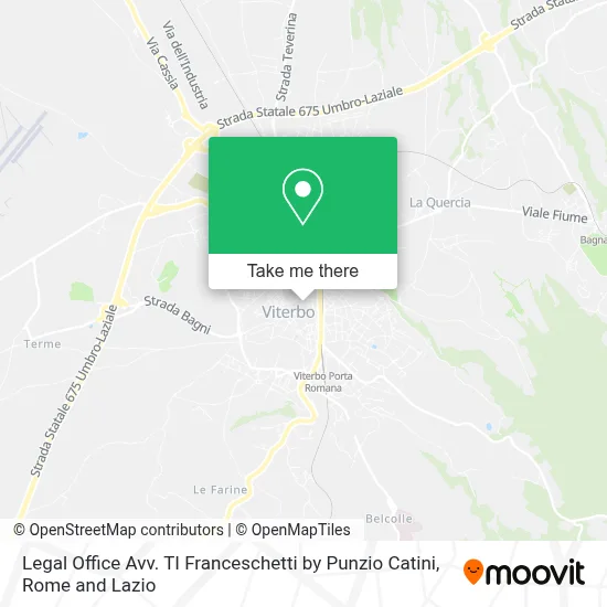 Legal Office Avv. TI Franceschetti by Punzio Catini map