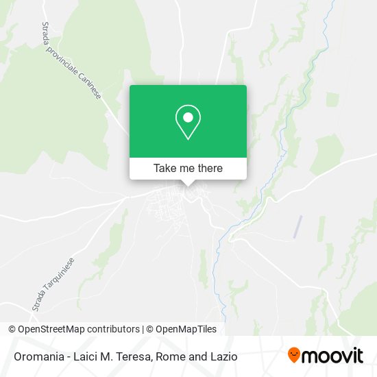 Oromania - Laici M. Teresa map