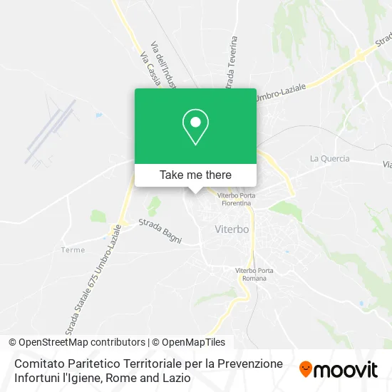 Comitato Paritetico Territoriale per la Prevenzione Infortuni l'Igiene map