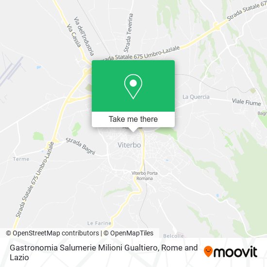 Gastronomia Salumerie Milioni Gualtiero map