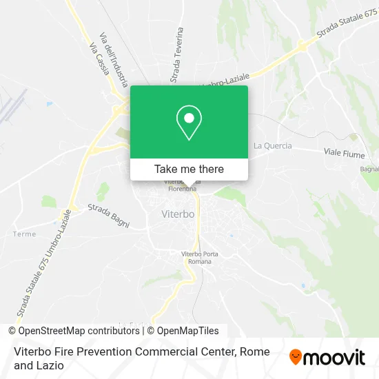 Viterbo Fire Prevention Commercial Center map