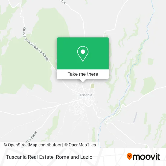 Tuscania Real Estate map