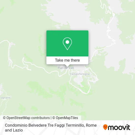 Belvedere Three Beeches Condominium Terminillo map