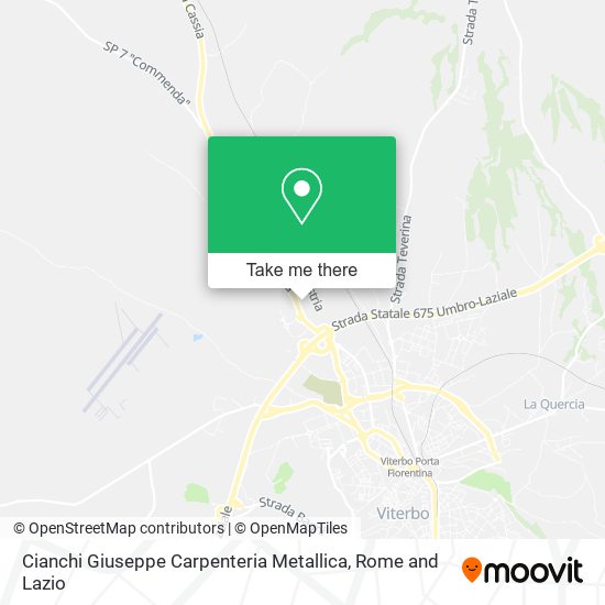 Cianchi Giuseppe Carpenteria Metallica map