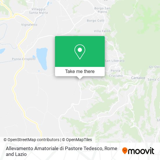 Allevamento Amatoriale di Pastore Tedesco map