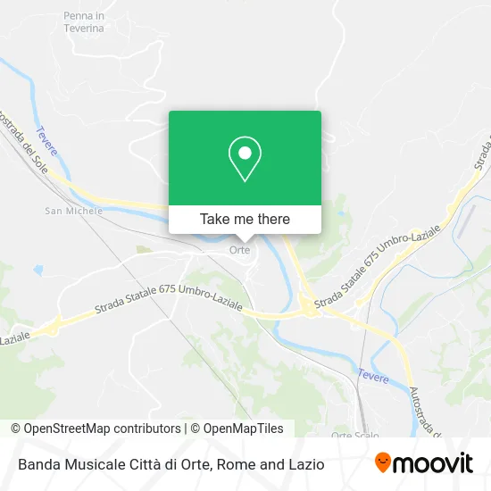 Orte City Musical Band map