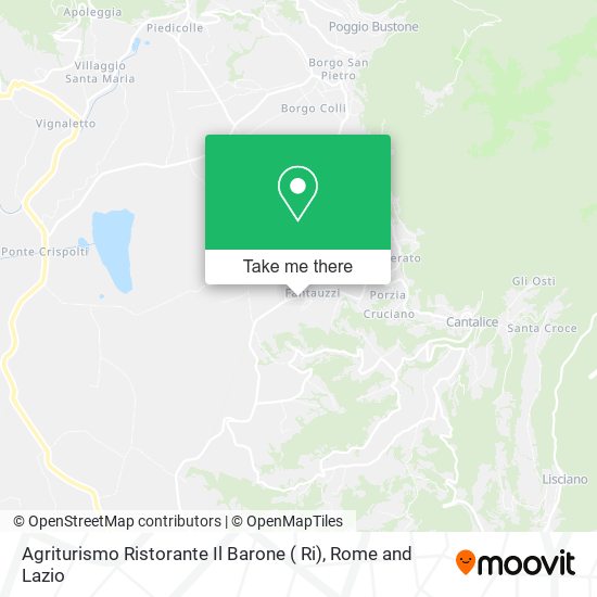 Agriturismo Ristorante Il Barone map