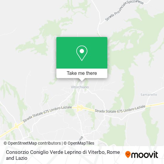 Consorzio Coniglio Verde Leprino di Viterbo map