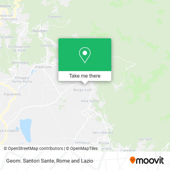 Geom. Santori Sante map