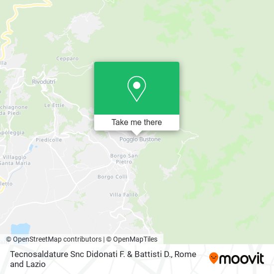 Tecnosaldature Snc Didonati F. & Battisti D. map