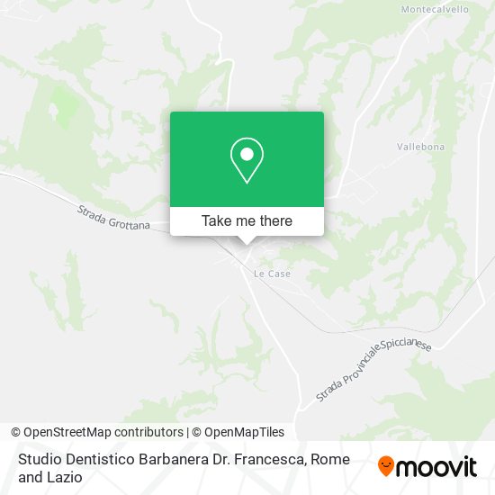 Studio Dentistico Barbanera Dr. Francesca map