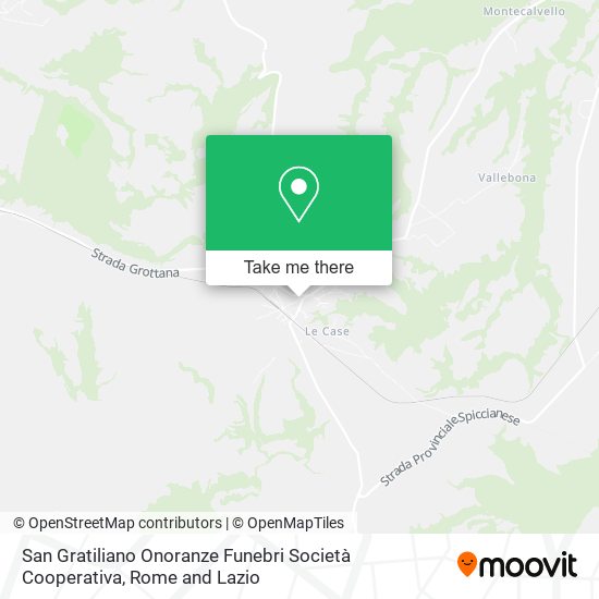 San Gratiliano Onoranze Funebri Società Cooperativa map