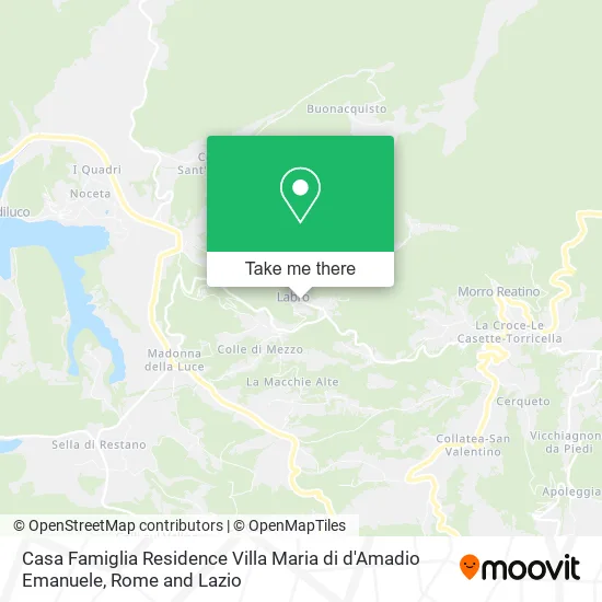 Casa Famiglia Residence Villa Maria di d'Amadio Emanuele map