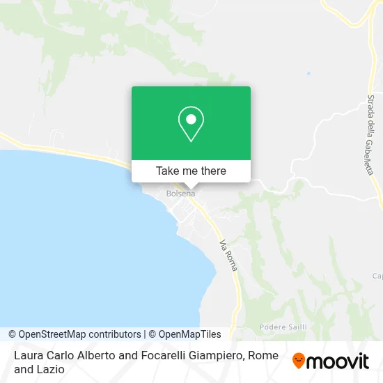 Laura Carlo Alberto and Focarelli Giampiero map