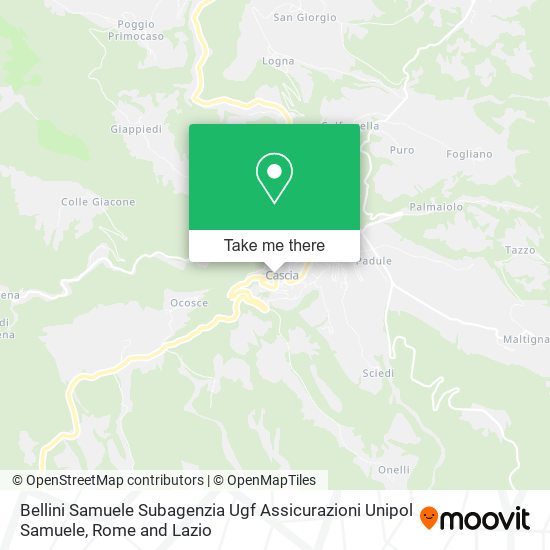 Bellini Samuele Subagenzia Ugf Assicurazioni Unipol Samuele map