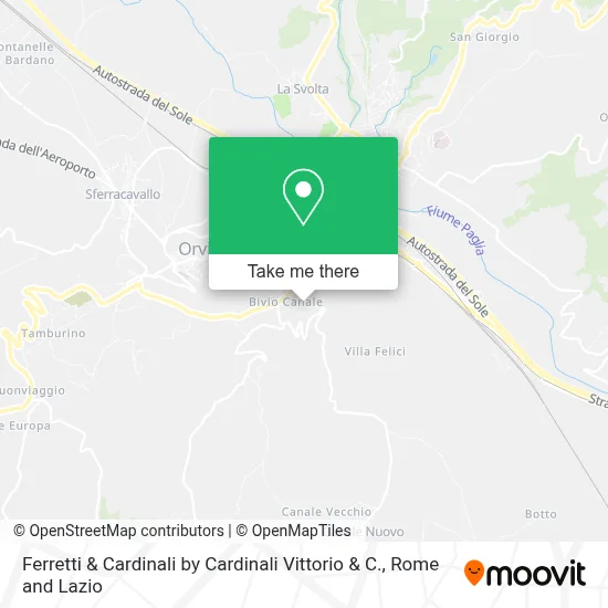Ferretti & Cardinali by Cardinali Vittorio & C. map