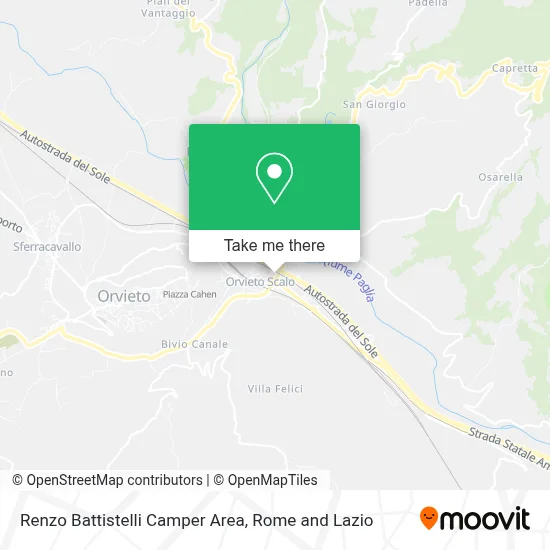 Renzo Battistelli Camper Area map