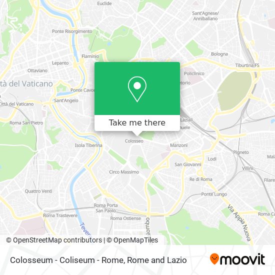 Colosseum - Coliseum - Rome map