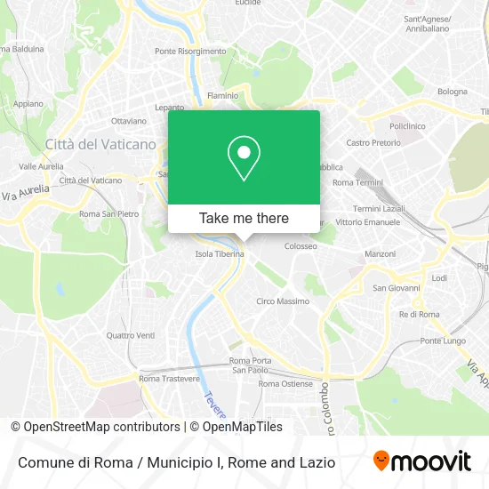 Comune di Roma / Municipio I map
