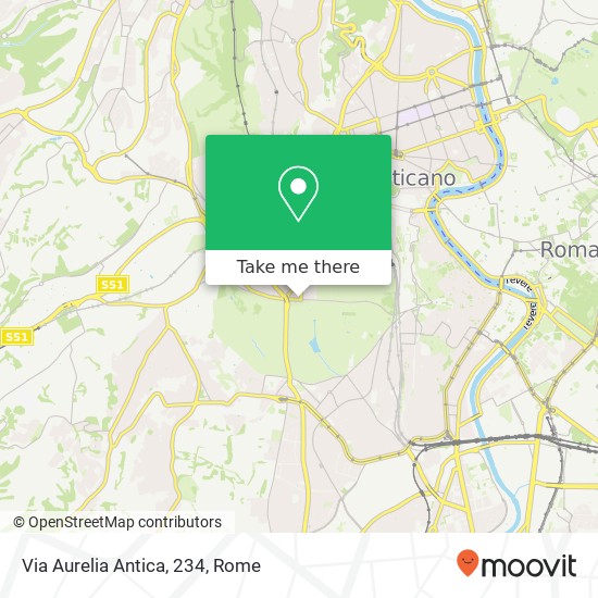 Via Aurelia Antica, 234 map