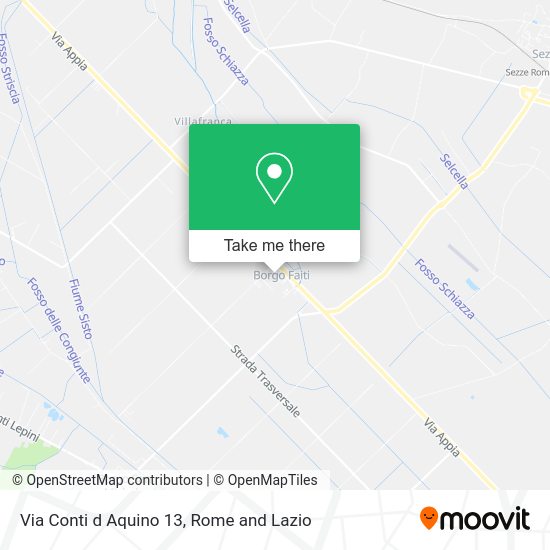 Via Conti d  Aquino  13 map