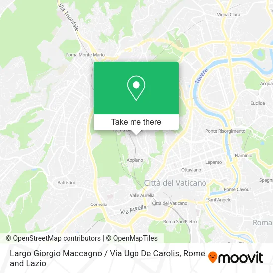 Largo Giorgio Maccagno / Via Ugo De Carolis map