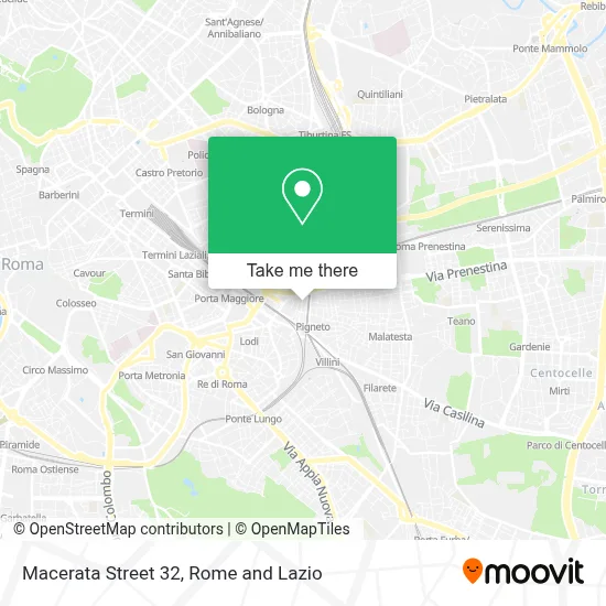Macerata Street 32 map