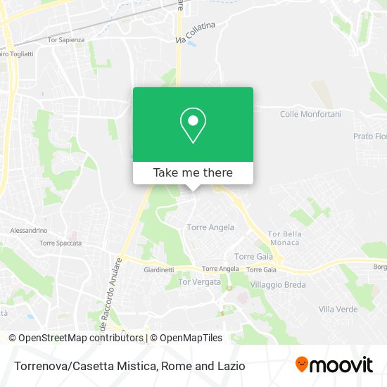 Torrenova/Casetta Mistica map