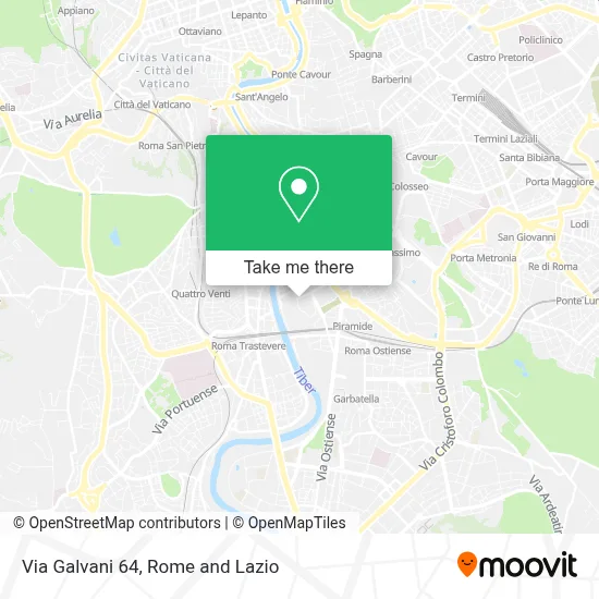 Via Galvani 64 map