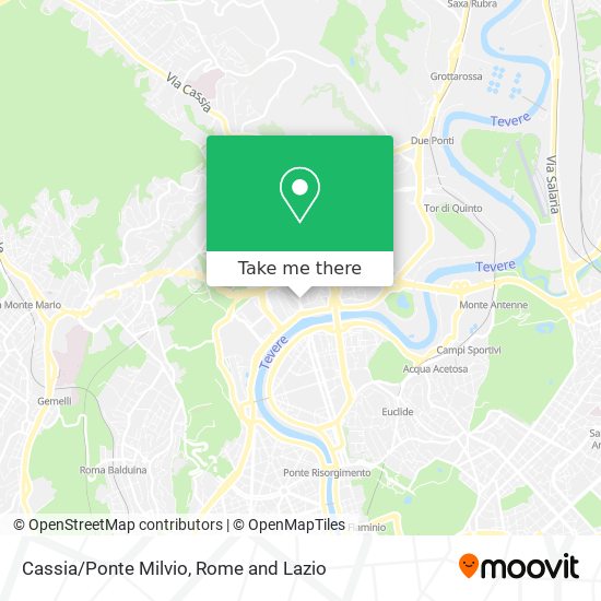 Cassia/Ponte Milvio map