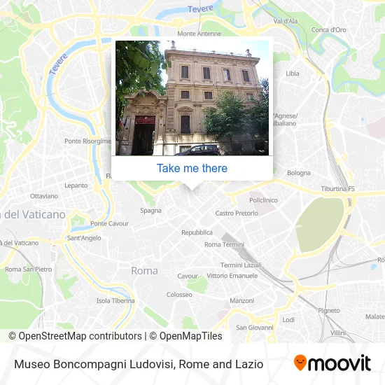 Boncompagni Ludovisi Museum map