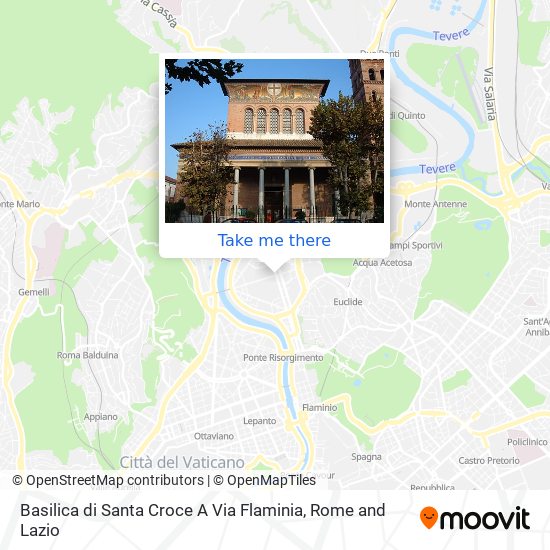 Basilica di Santa Croce A Via Flaminia map
