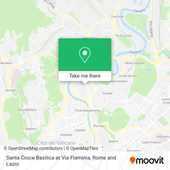 Santa Croce Basilica at Via Flaminia map