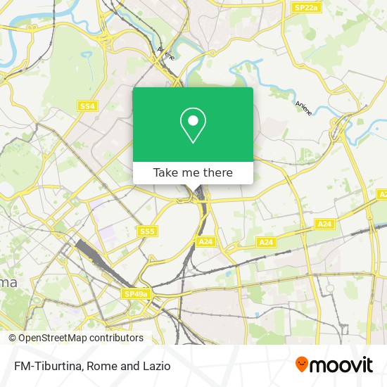 FM-Tiburtina map