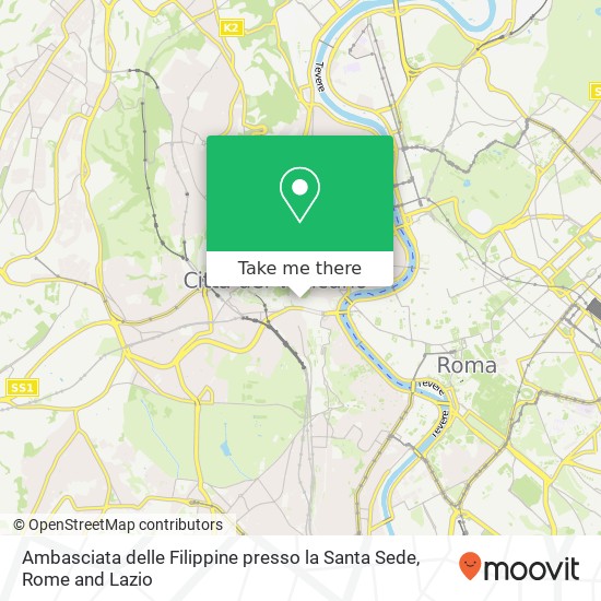 Ambasciata delle Filippine presso la Santa Sede map