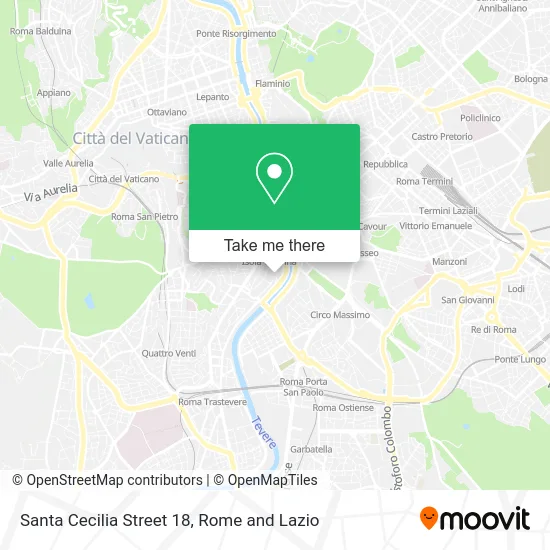 Santa Cecilia Street 18 map