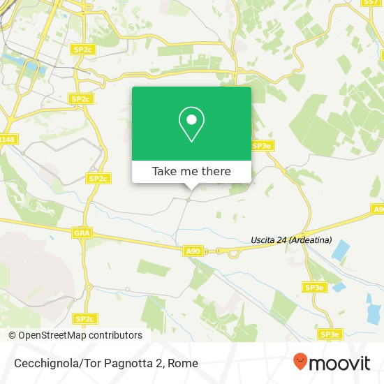 Cecchignola/Tor Pagnotta 2 map