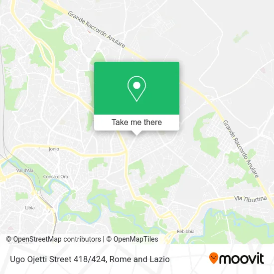 Ugo Ojetti Street 418/424 map
