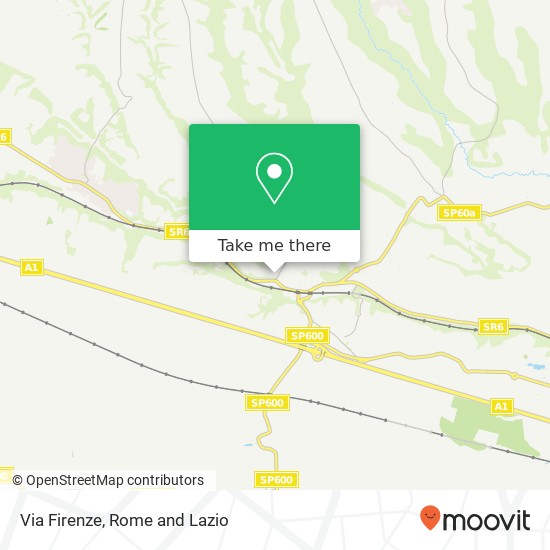Via Firenze map