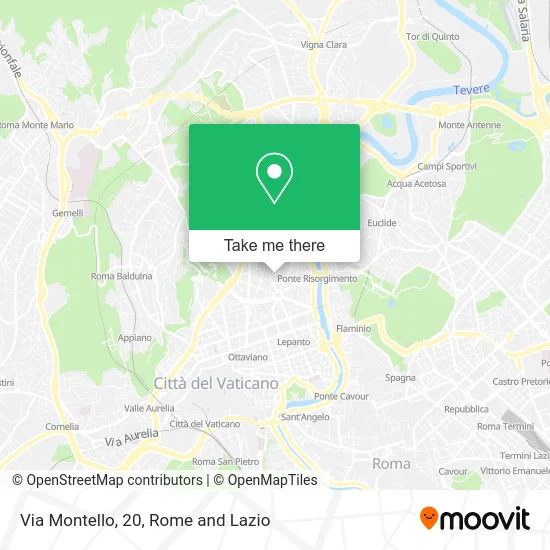 Via Montello, 20 map