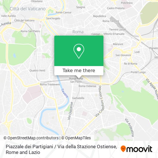 Piazzale dei Partigiani / Via della Stazione Ostiense map