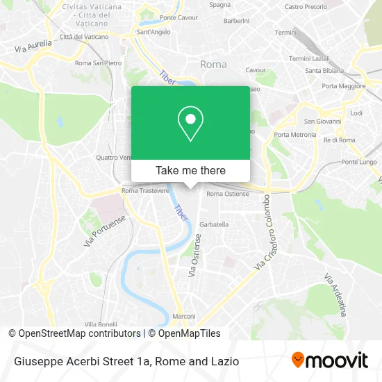 Giuseppe Acerbi Street 1a map