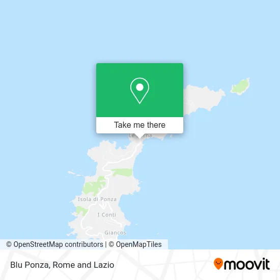 Blu Ponza map