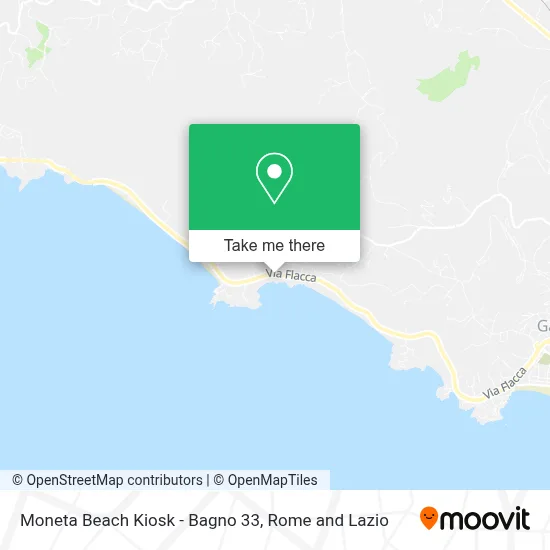 Moneta Beach Kiosk - Bagno 33 map