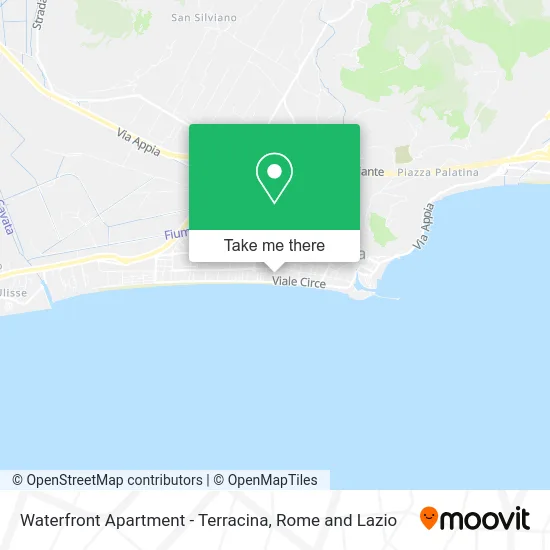 Waterfront Apartment - Terracina map