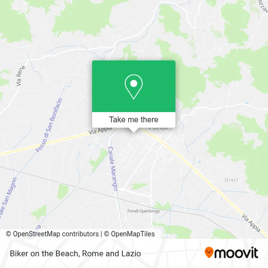 Biker on the Beach map