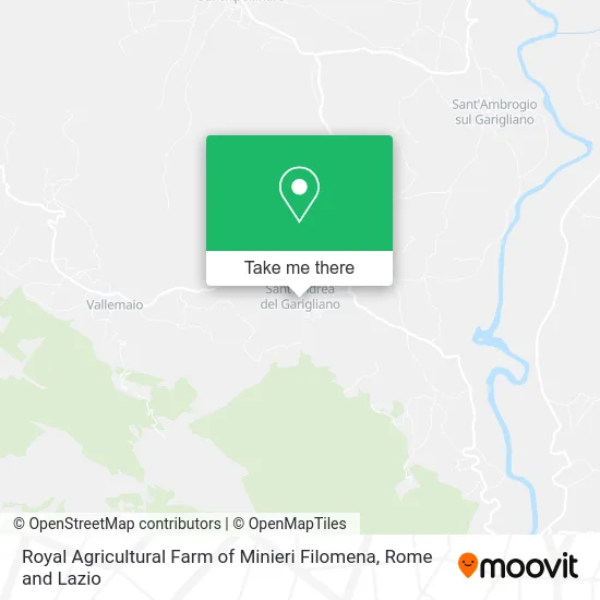 Royal Agricultural Farm of Minieri Filomena map